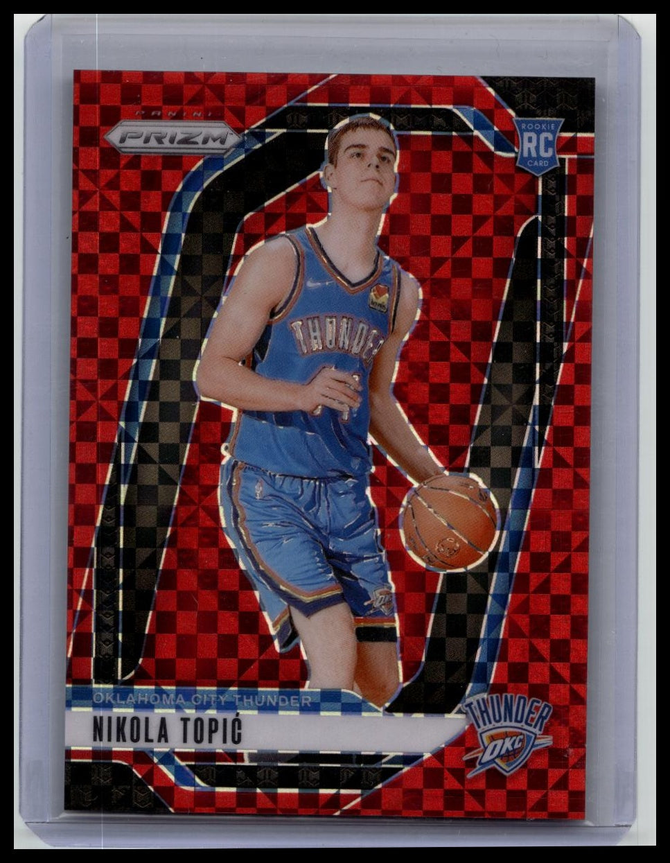 2024-25 Panini Prizm Nikola Topic #230 RC Rookie Red Power /75