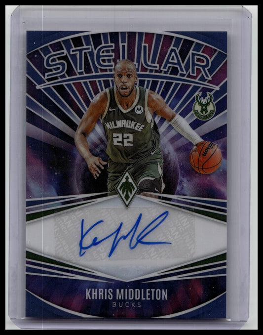 KHRIS MIDDLETON 2023-24 PHOENIX STELLAR SIGNATURES PURPLE AUTO /75