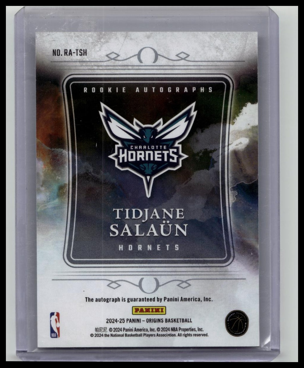 2024-25 Panini Origins RC Tidjane Salaun ON CARD ROOKIE AUTO