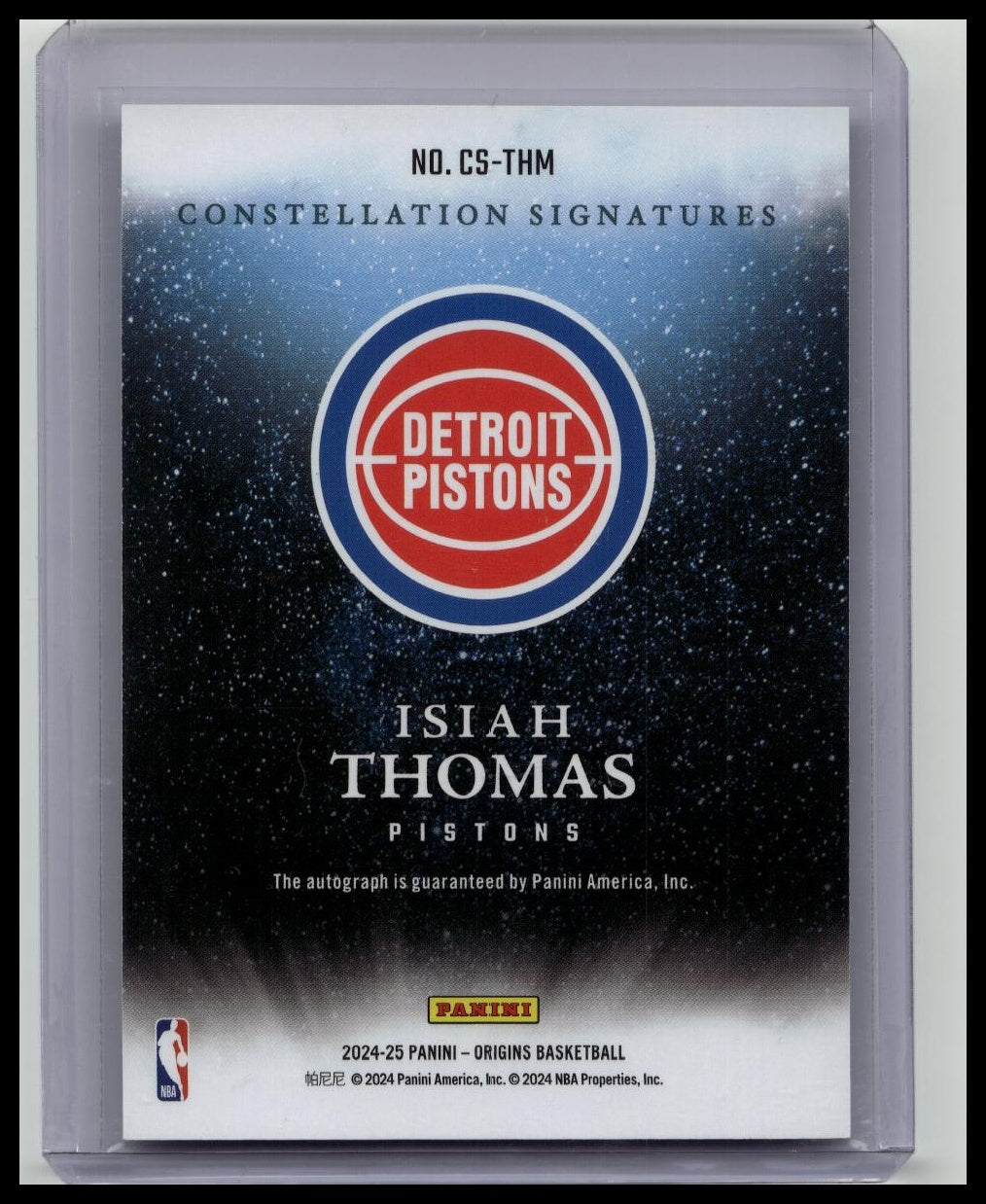 2024-25 PANINI Origins Isiah Thomas CONSTELLATION On Card Auto SSP /25