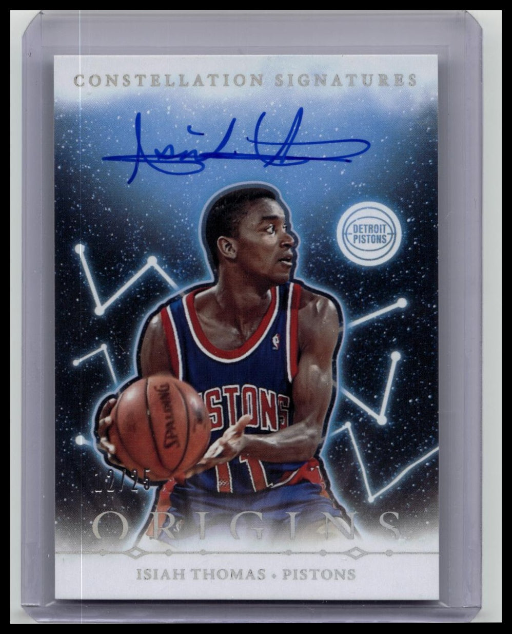 2024-25 PANINI Origins Isiah Thomas CONSTELLATION On Card Auto SSP /25