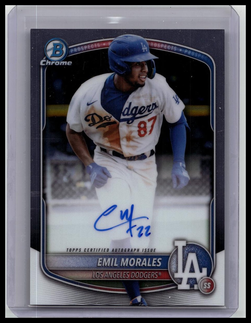 2025 Bowman Chrome Prospect Auto Emil Morales #CPA-EMO