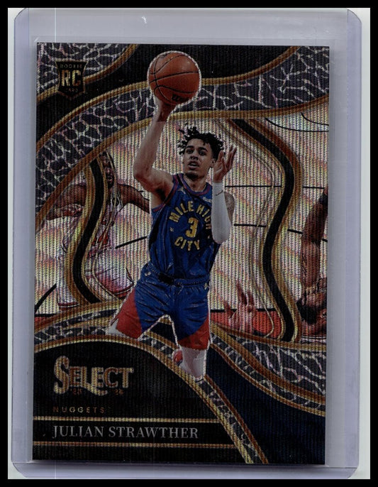 Julian Strawther RC 2023-24 Panini Select Courtside Elephant Prizm CASE HIT