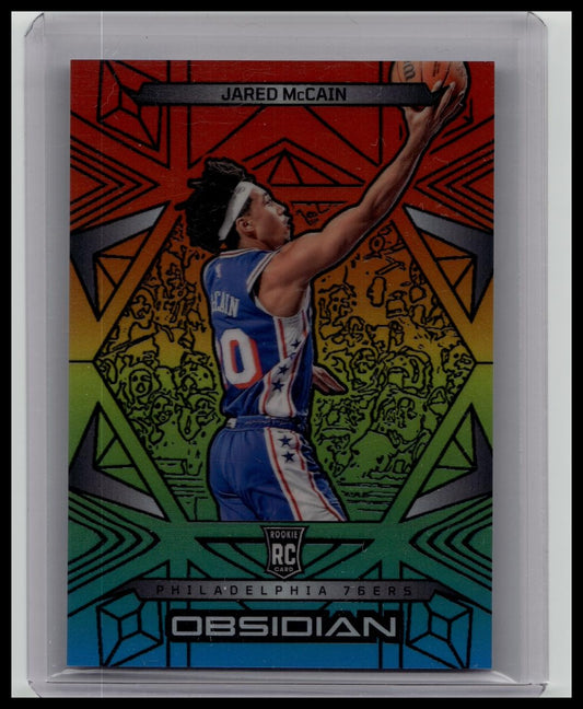 2024-25 Panini Obsidian Jared McCain Rainbow /15 76ers RC