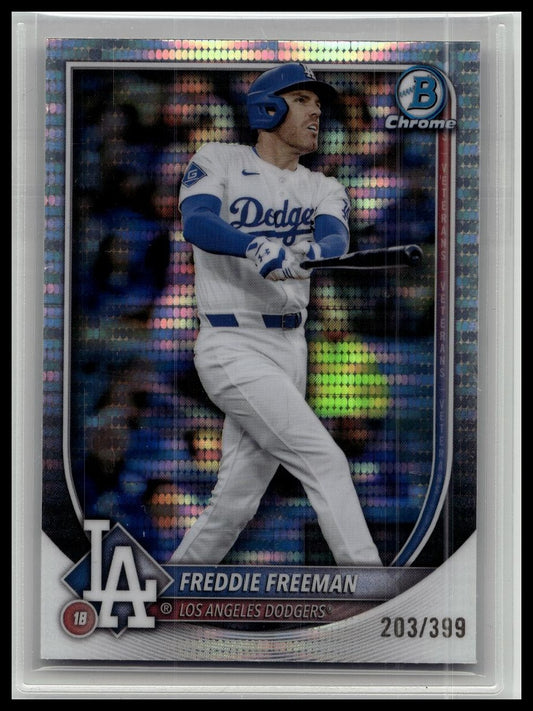 2025 Bowman Chrome Freddie Freeman Pulsar Refractor /399 Dodgers