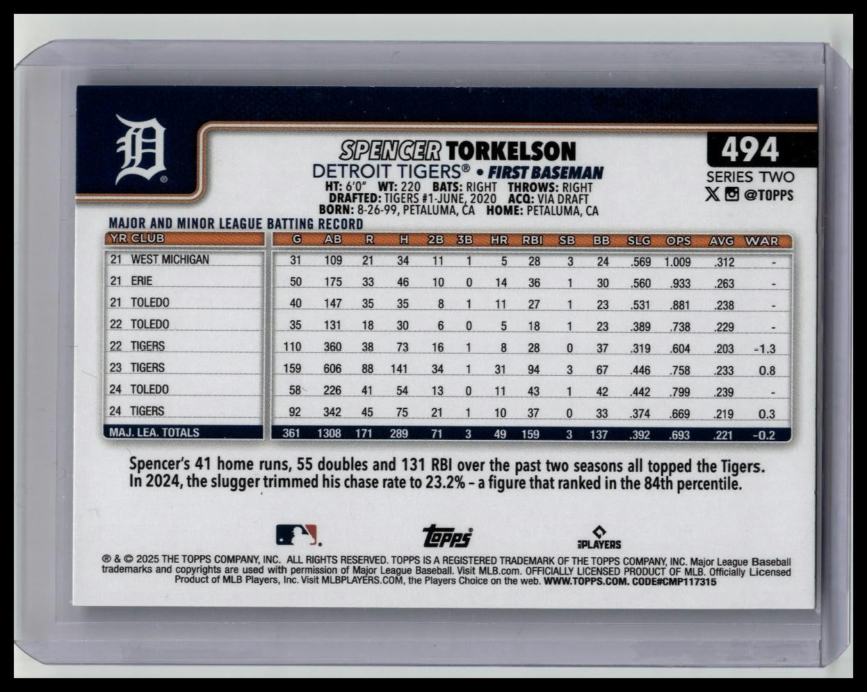 2025 Topps Series 2 Spencer Torkelson Big Apple NYC Fanatics Fest