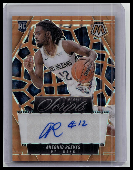 2024-25 Mosaic Basketball Antonio Reeves Rookie Scripts RC Pelicans /25