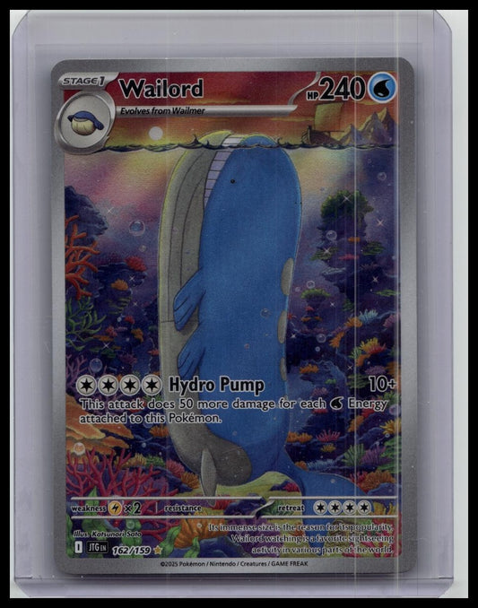 Pokémon Journey Together Wailord Illusration Holo 162/159