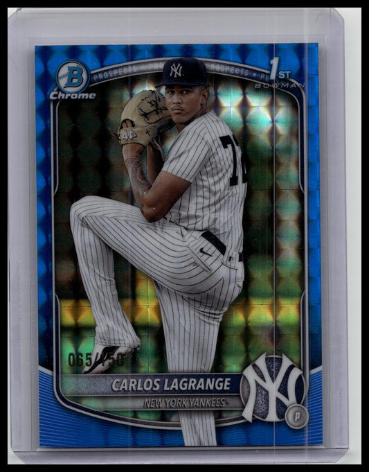 2025 Topps Bowman Chrome Carlos Lagrange /150 Refractor