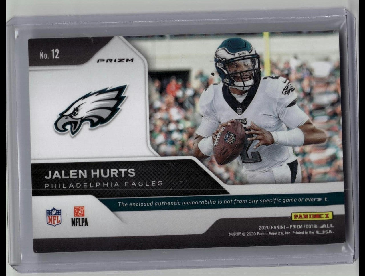 2020 Prizm Rookie Gear, Jalen Hurts, PATCH #12