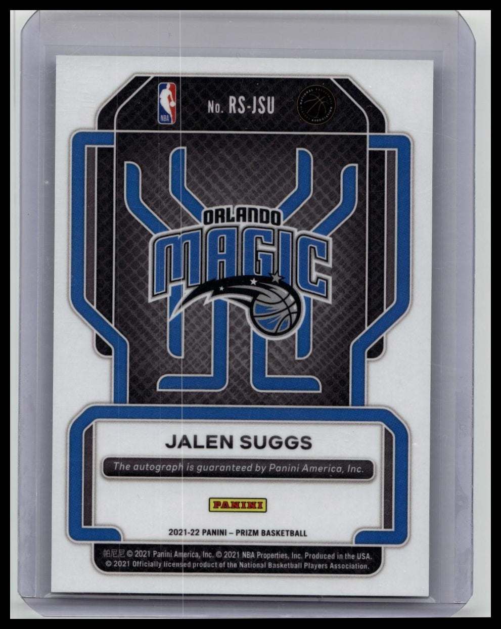 2021-22 Panini Prizm Jalen Suggs #RS-JSU RC Rookie Signatures Auto Magic