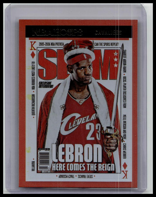 LeBron James 93 SLAM HOLO Gold Label 2021-22 Panini NBA Hoops Basketball SP SSP
