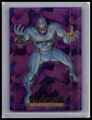 2024 Marvel Masterpieces '92 Platinum Ultron #98 PURPLE CRYSTALS