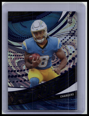 2025 Panini Revolution Football OMARION HAMPTON Futures RC BLUE SWIRL #3/15