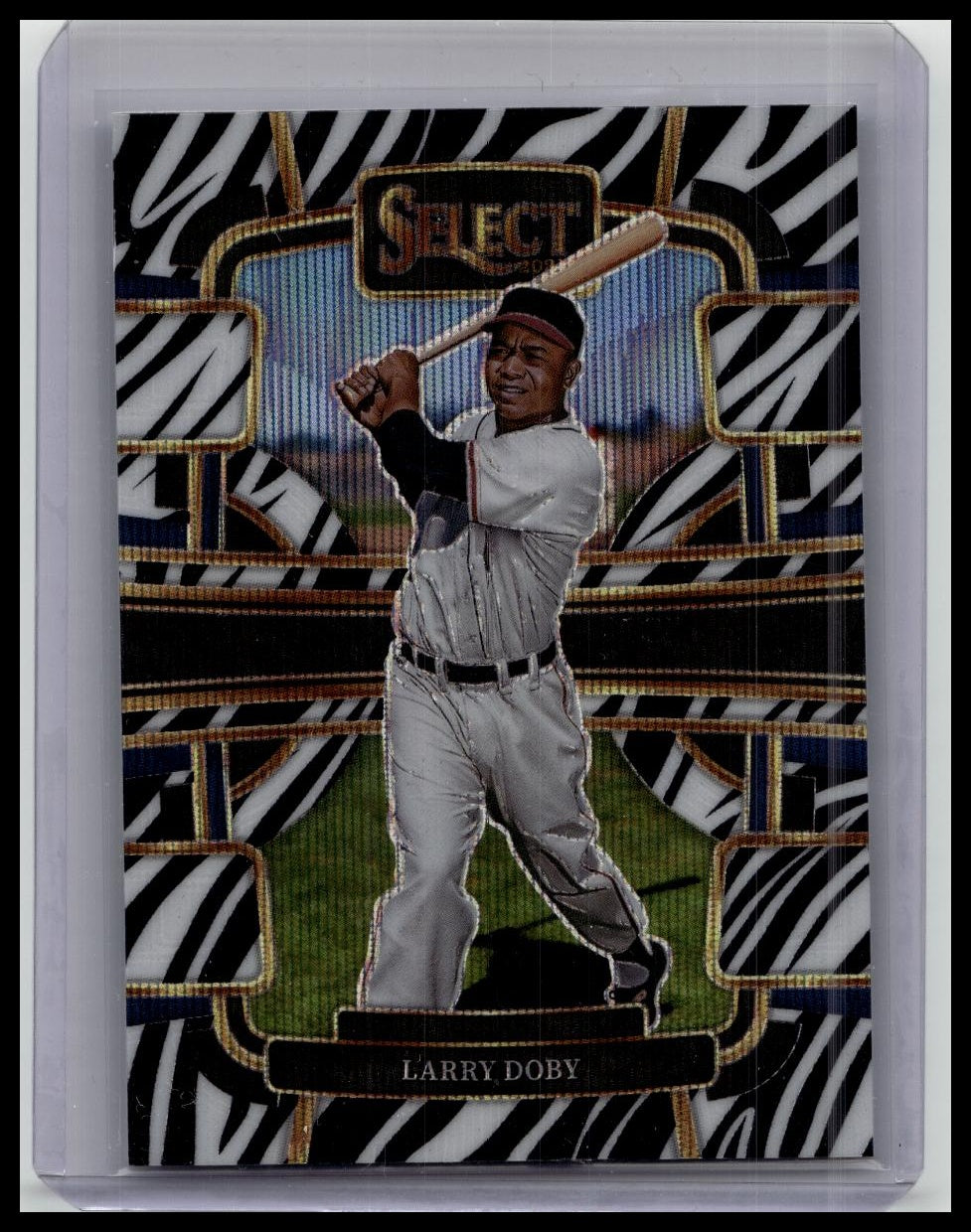 2024 Panini Select #79 Larry Doby Zebra Concourse Prizm