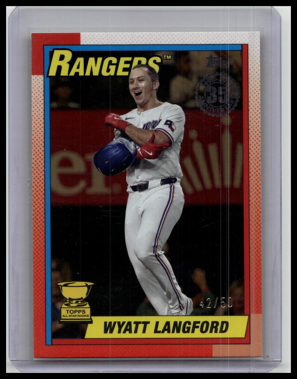 2025 Topps Series 2 - 1990 Topps Baseball Wyatt Langford #90B2-35 /50