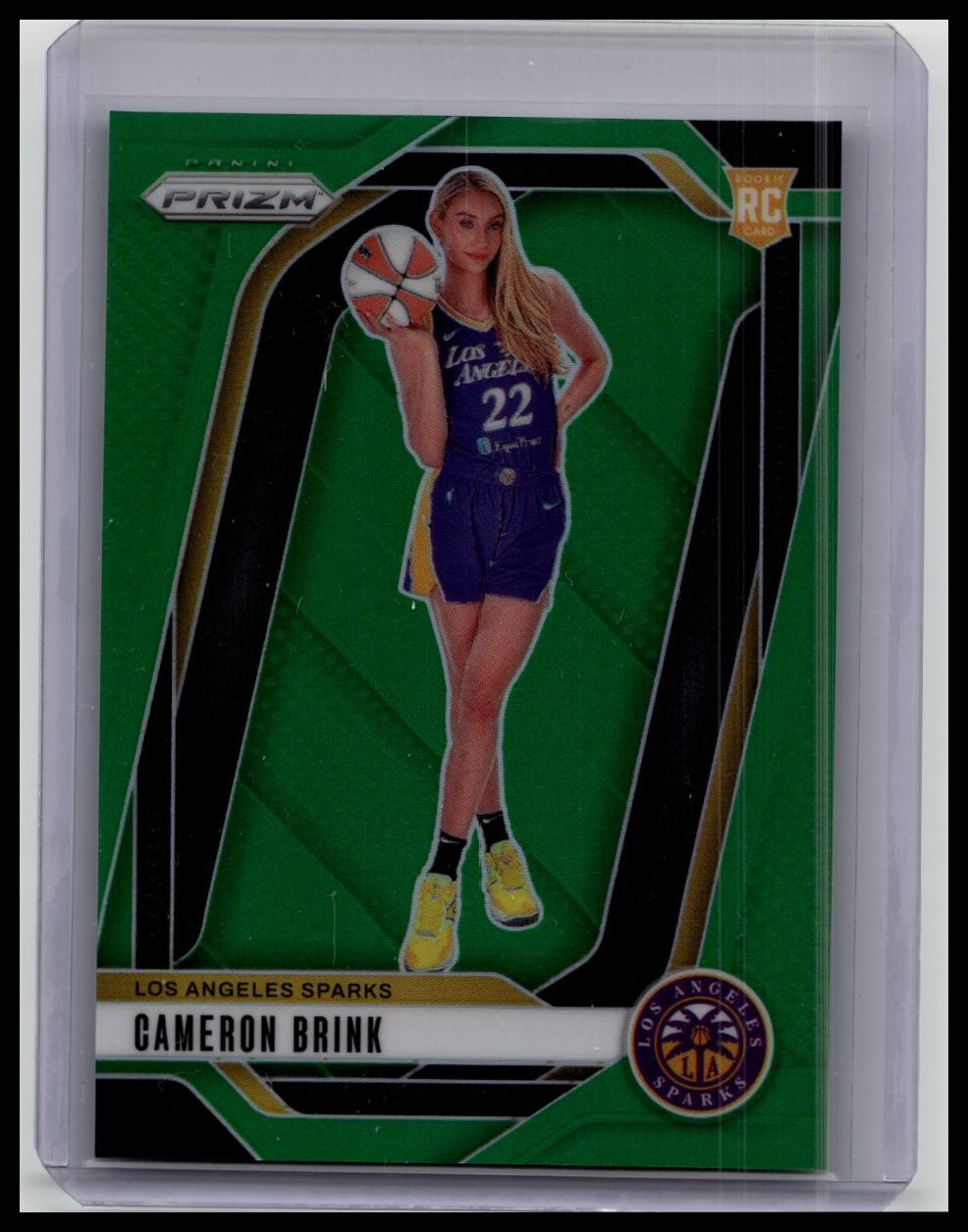 2024 Panini Prizm Cameron Brink Green Prizm RC Rookie Card 143 LA Sparks