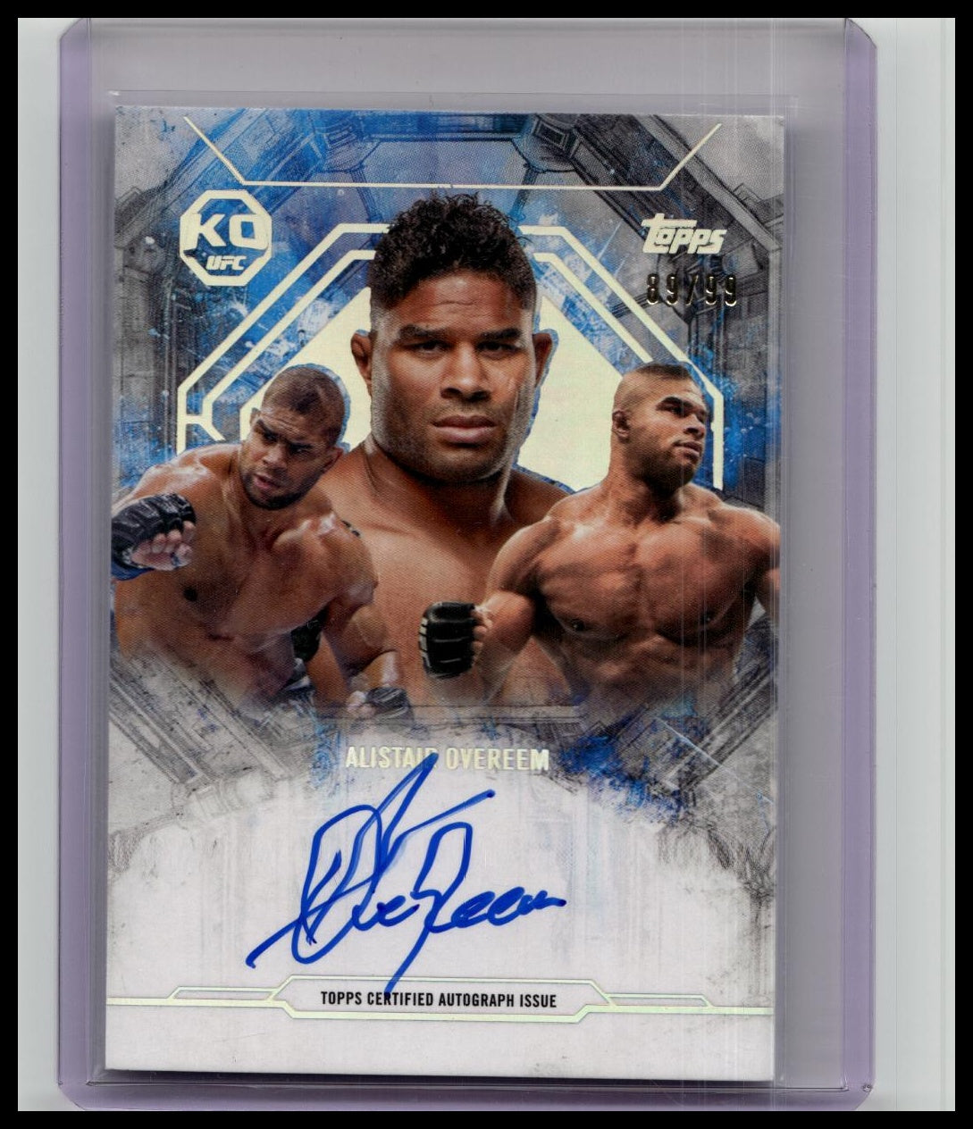 2025 Topps UFC Knockout Alistair Overeem Collage-A-Graphs Auto /99