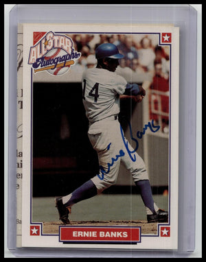 1993 Nabisco All Star Autographs Ernie Banks Auto COA Cubs