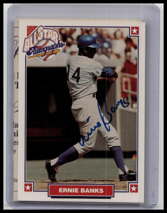 1993 Nabisco All Star Autographs Ernie Banks Auto COA Cubs