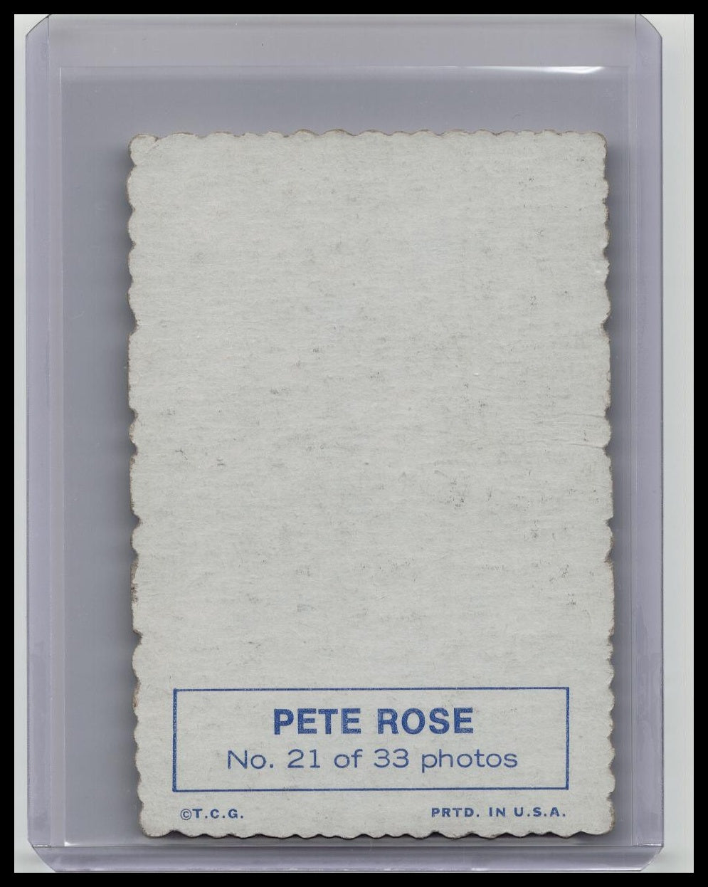1969 Topps Deckle Edge 21 Of 33 Pete Rose Cincinnati Reds