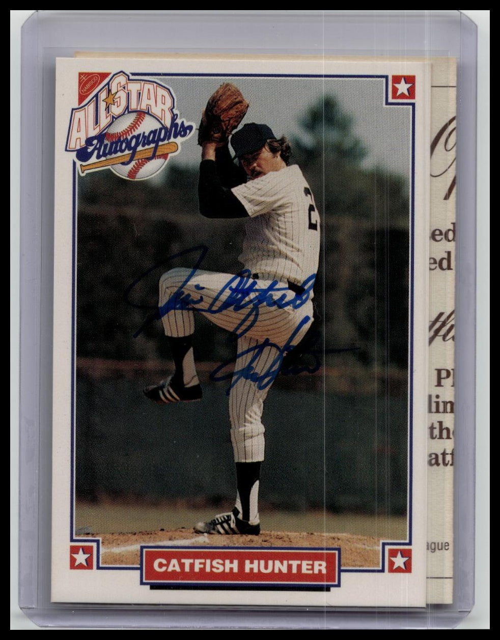 1993 Nabisco All-Star Autographs Catfish Hunter Auto w/COA