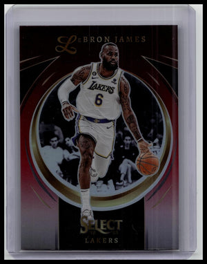 LeBron James #18 Select Certified Red Prizm - 2022-2023 Select Basketball