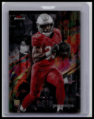 Trey Benson 2024 Finest Black Refractor ROOKIE /25