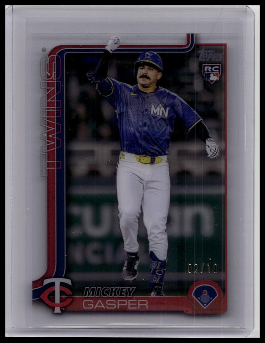 Mickey Gasper 2025 Topps Update Acetate 2/10 Card #US291 CASE HIT SSP