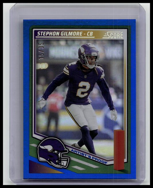 2025 Score - Stephon Gilmore #81 Artist Proof /35