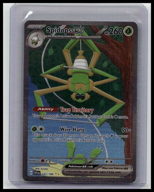 Pokemon TCG Spidops EX 243/198 SIR Special Illustration Rare Scarlet Violet