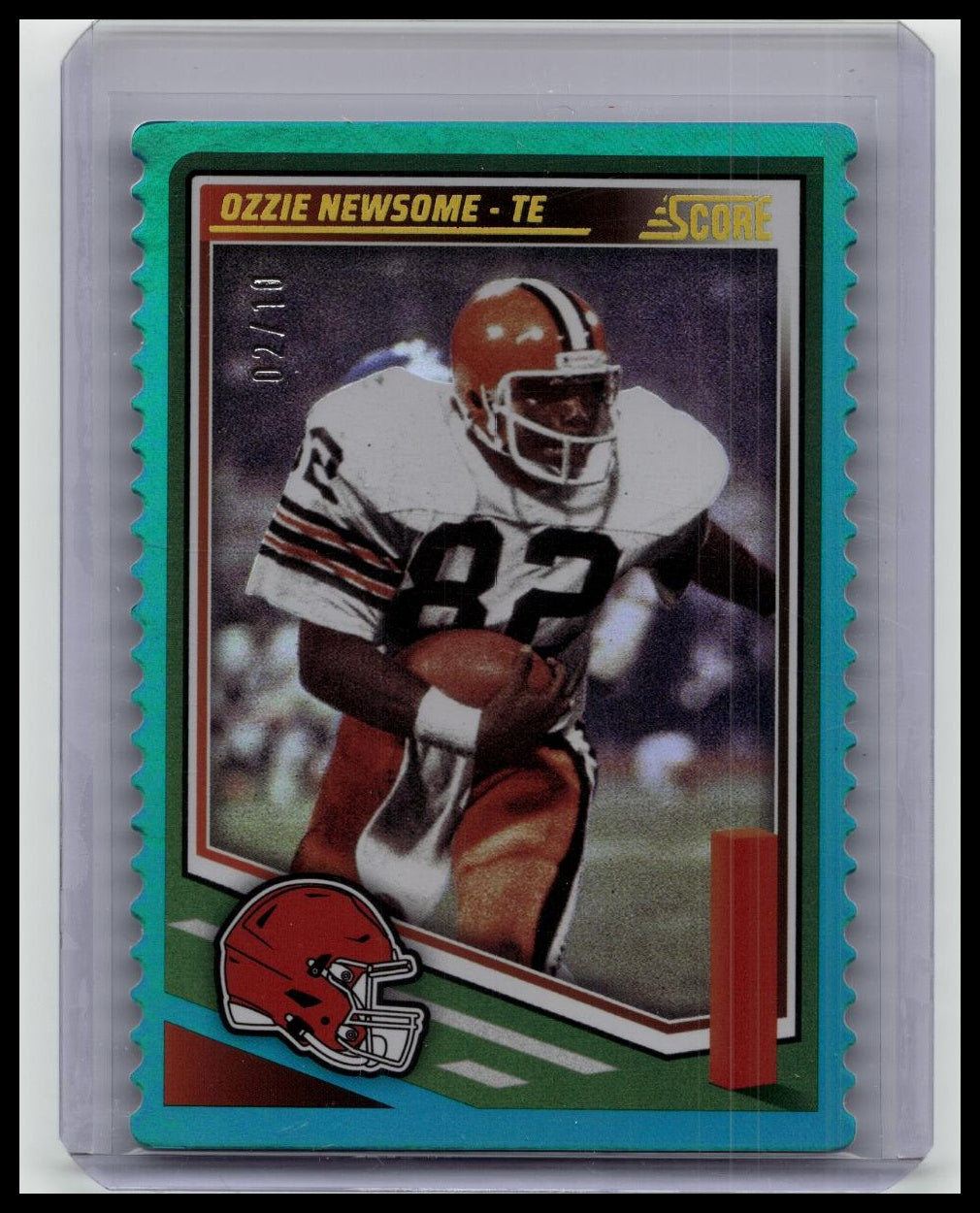 2025 Score Football Ozzie Newsome Teal Die Cut /10 - Browns