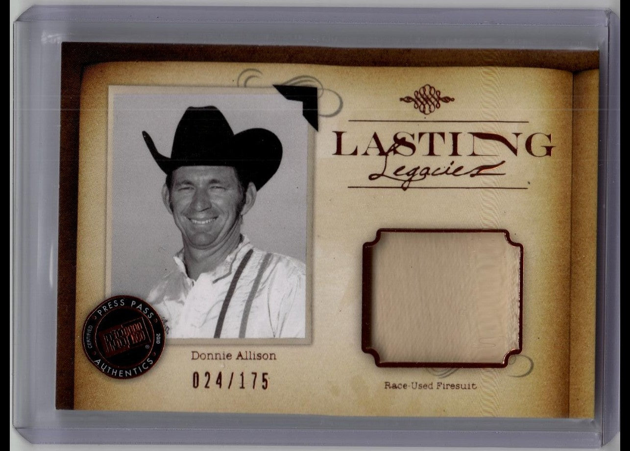 2010 Press Pass Legends Donnie Allison Lasting Legacies Fire Suit /175