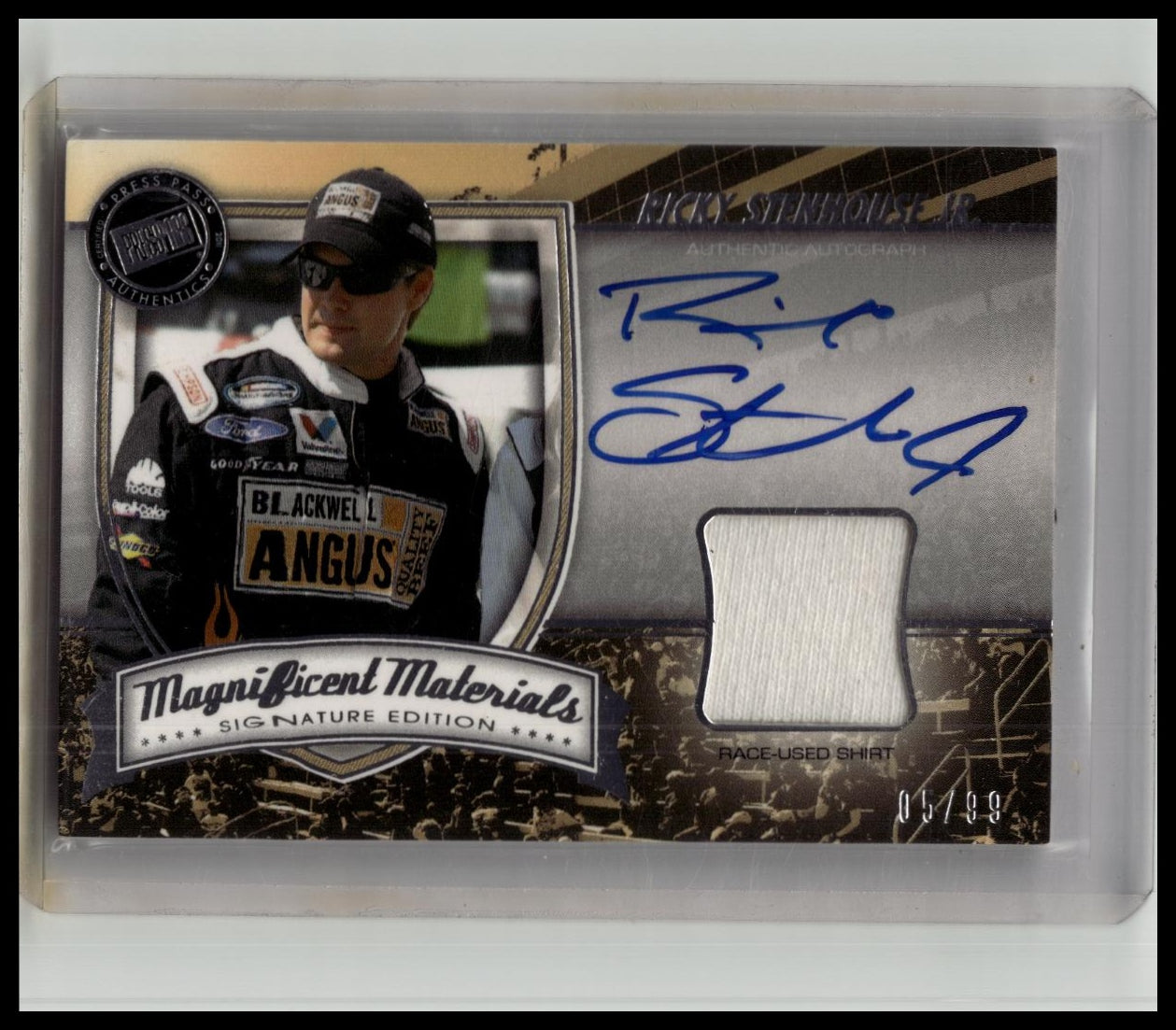 2011 Press Pass Ricky Stenhouse Jr. Relic Auto /99