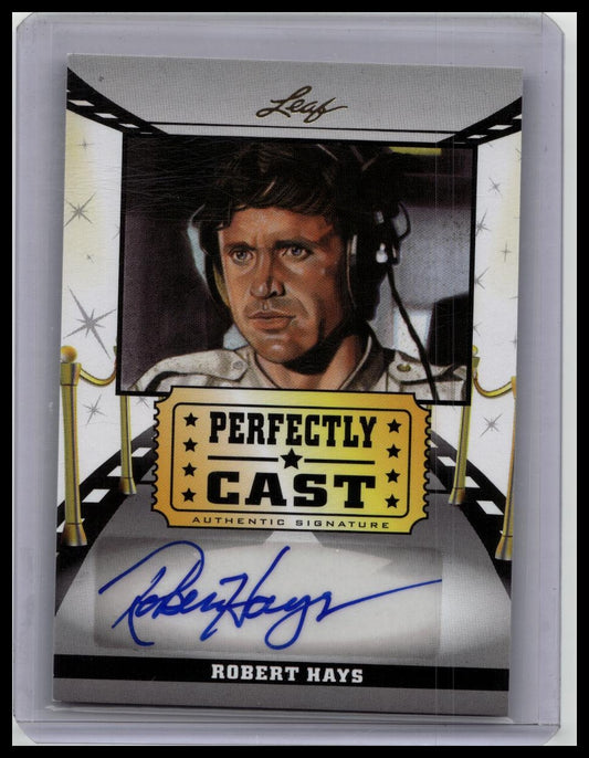 2014 POP CENTURY PERFECTLY CAST AUTO ROBERT HAYS AUTOGRAPH "AIRPLANE"