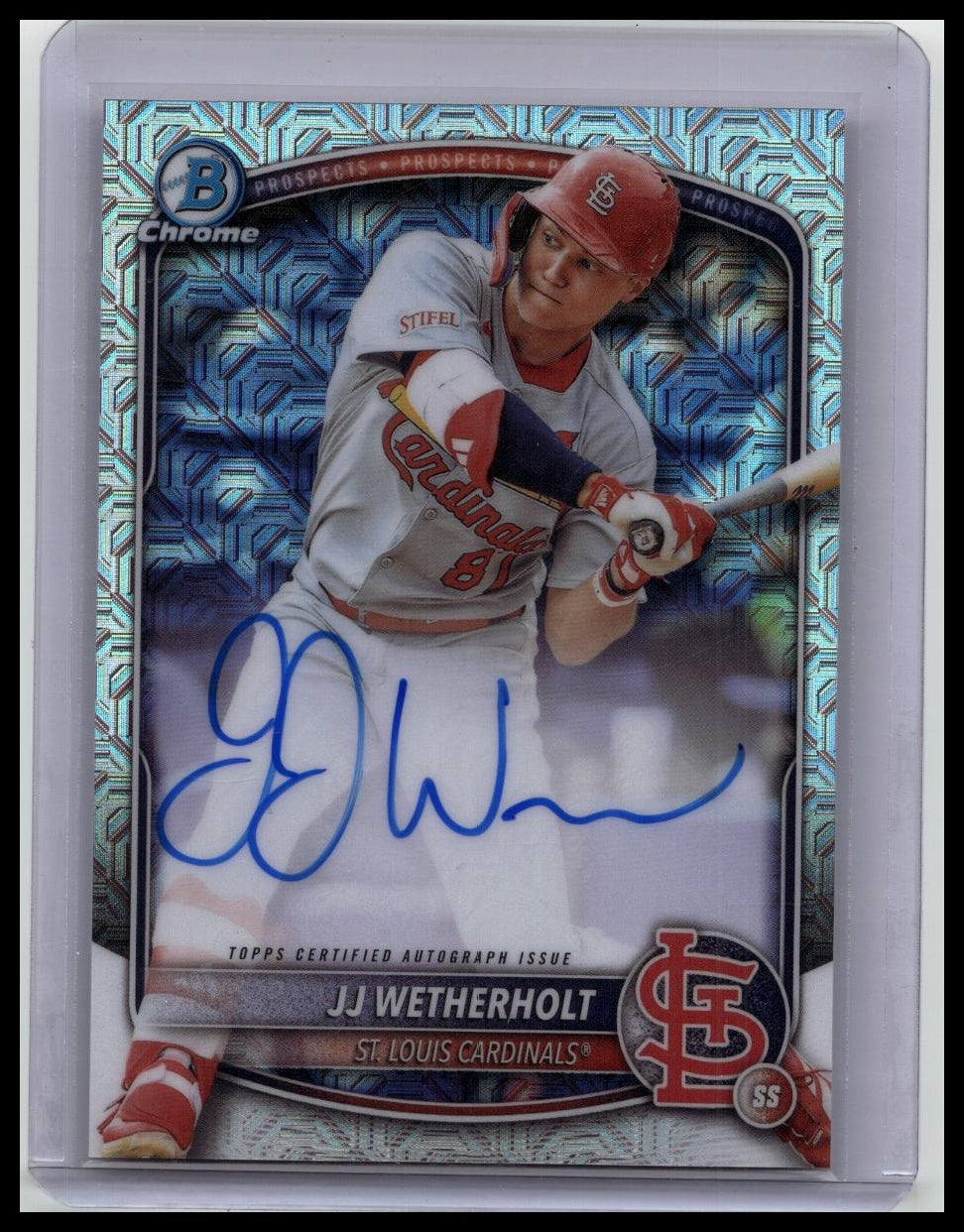 JJ Wetherholt 2025 Bowman Chrome Mojo Auto BMA-JW