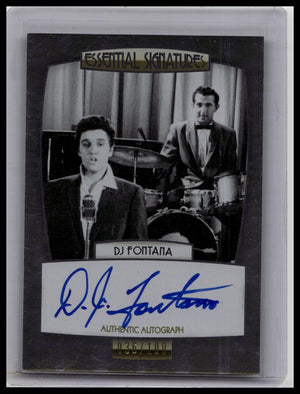 Elvis Presley RARE Signed Drummer DJ Fontana Autographed Press Pass Insert /100