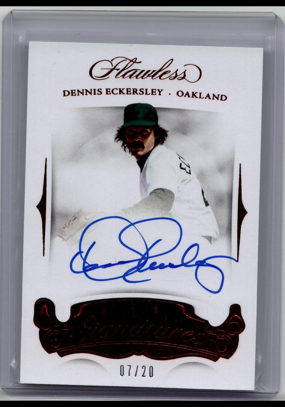 2018 Flawless Dennis Eckersley Ruby Auto /20