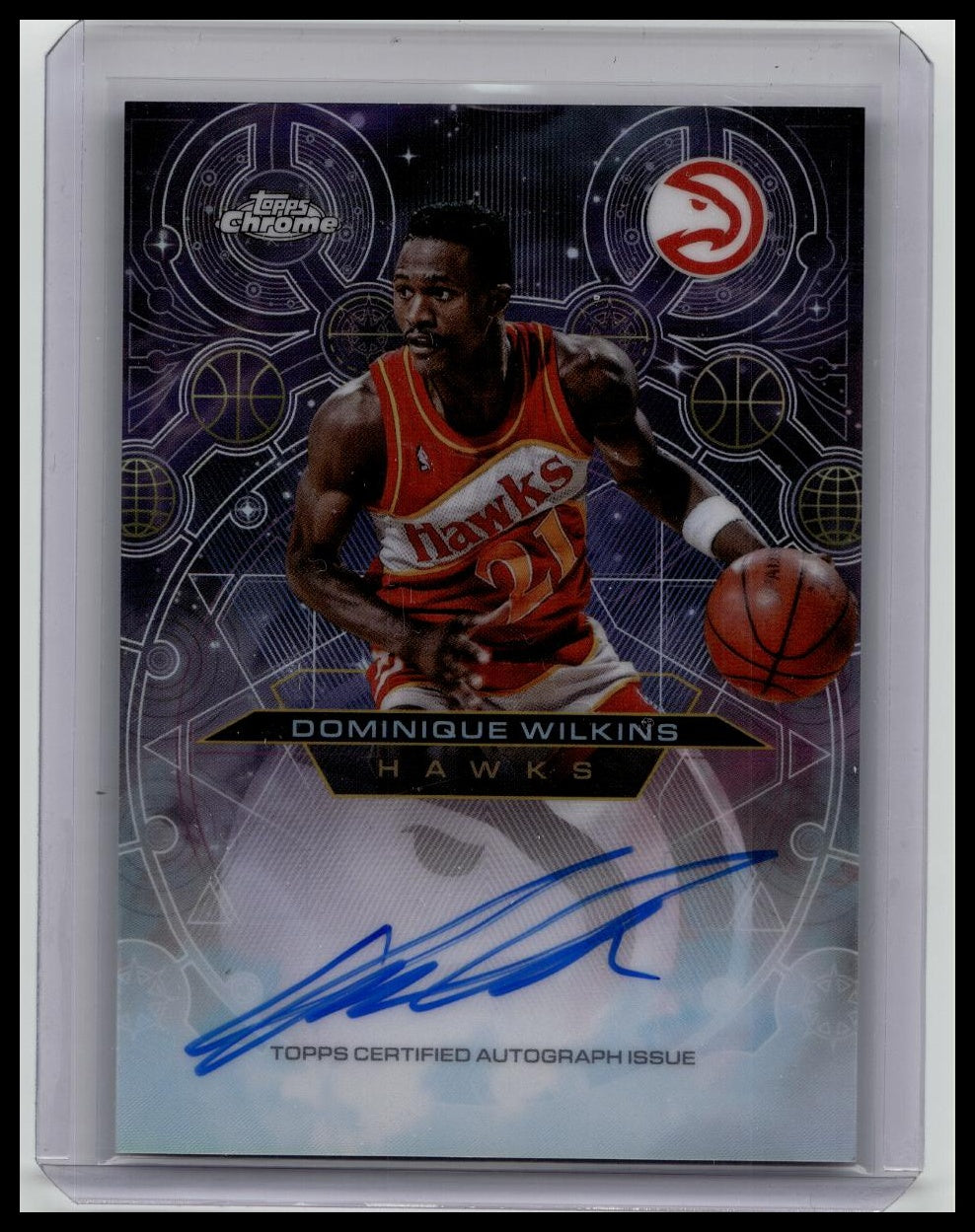 2025 Topps Chrome Dominique Wilkins Chromographs Style Auto