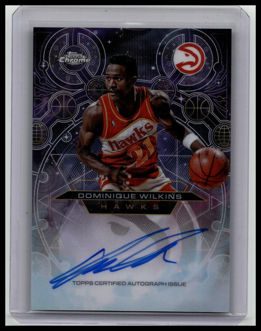 2025 Topps Chrome Dominique Wilkins Chromographs Style Auto