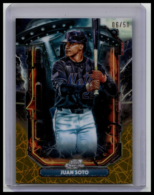 2025 Topps Cosmic Chrome Extraterrestrial Juan Soto Gold /50