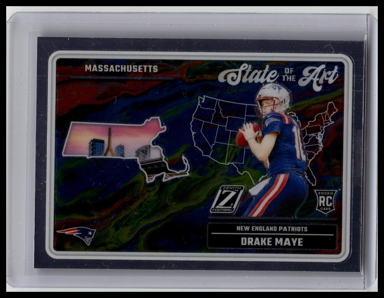Drake Maye 2024 Zenith Football State Of The Art RC #18 New England Patriots