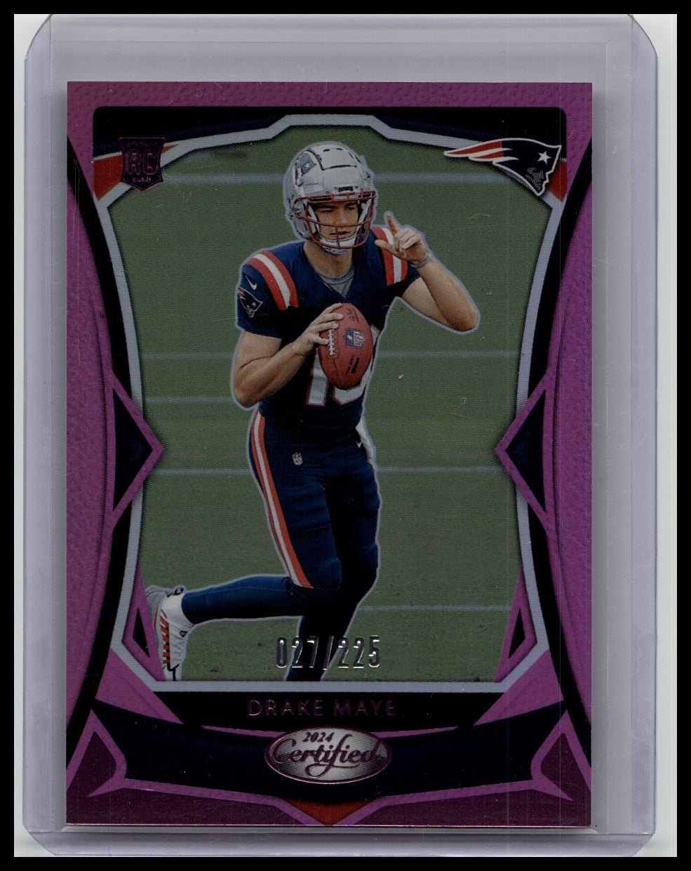 2024 Panini Certified - Rookies Drake Maye #103 Mirror Pink /225 (RC)