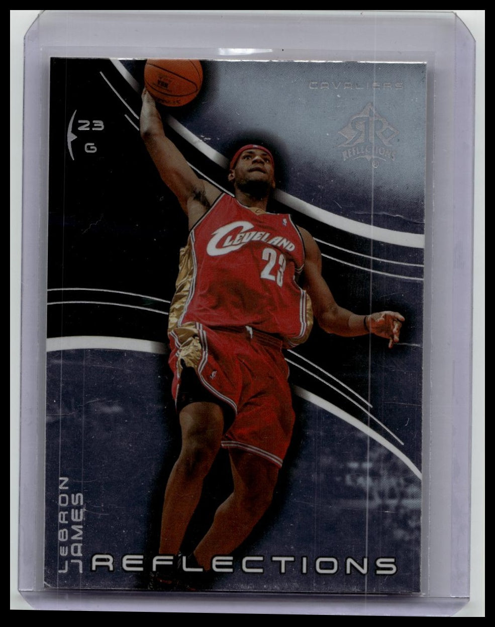 2003-04 Upper Deck Triple Dimensions - Reflections LeBron James #10 (RC) *Damage