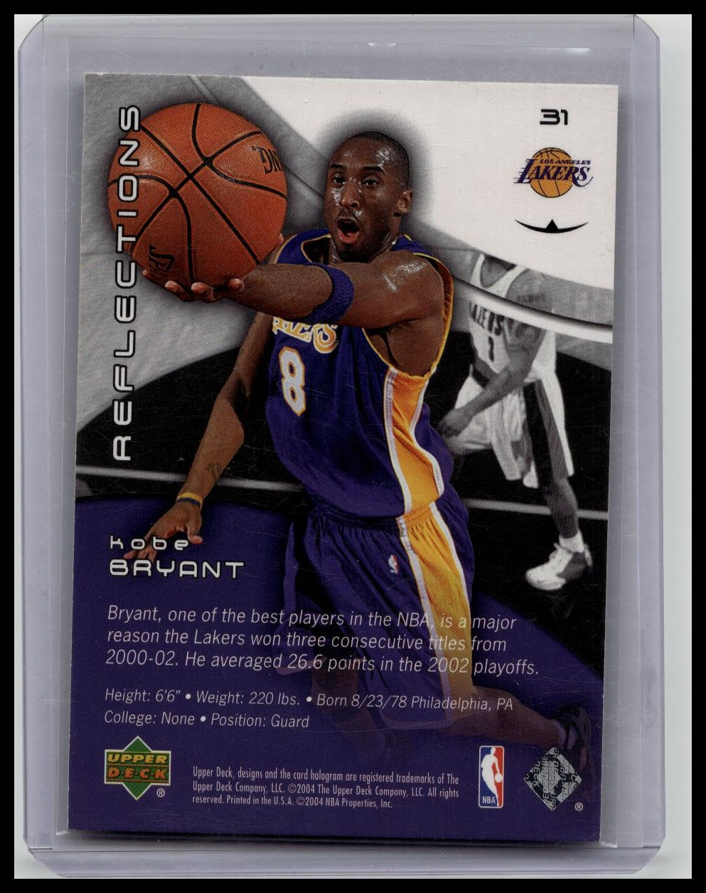 2003-04 Upper Deck Triple Dimensions Reflections Kobe Bryant #31