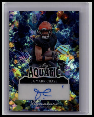 2025 LEAF SIGNATURE SERIES AQUATIC SP AUTO 1/1 JA'MARR CHASE BENGALS