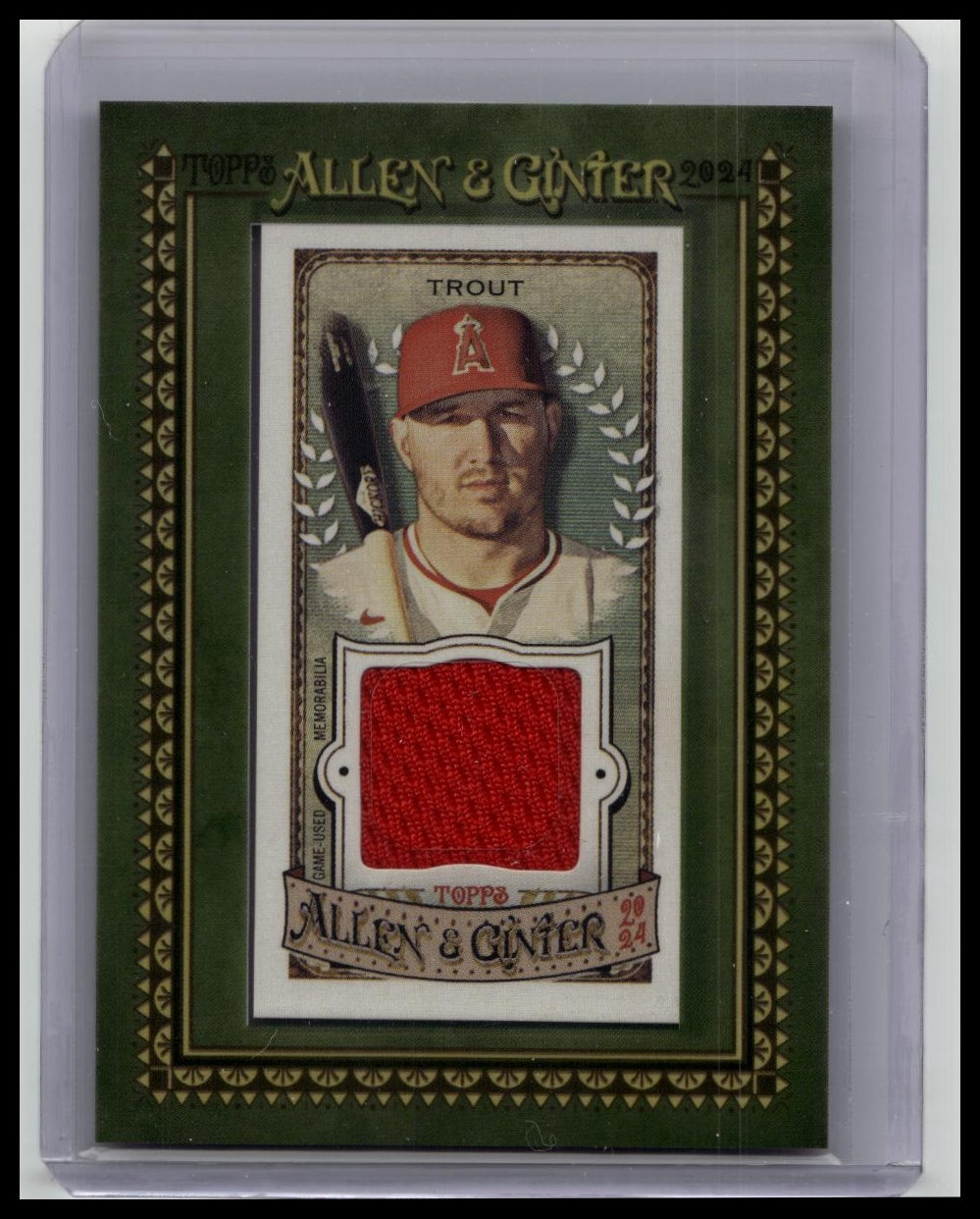 2024 Topps Allen & Ginter - Mini Framed Relics Mike Trout