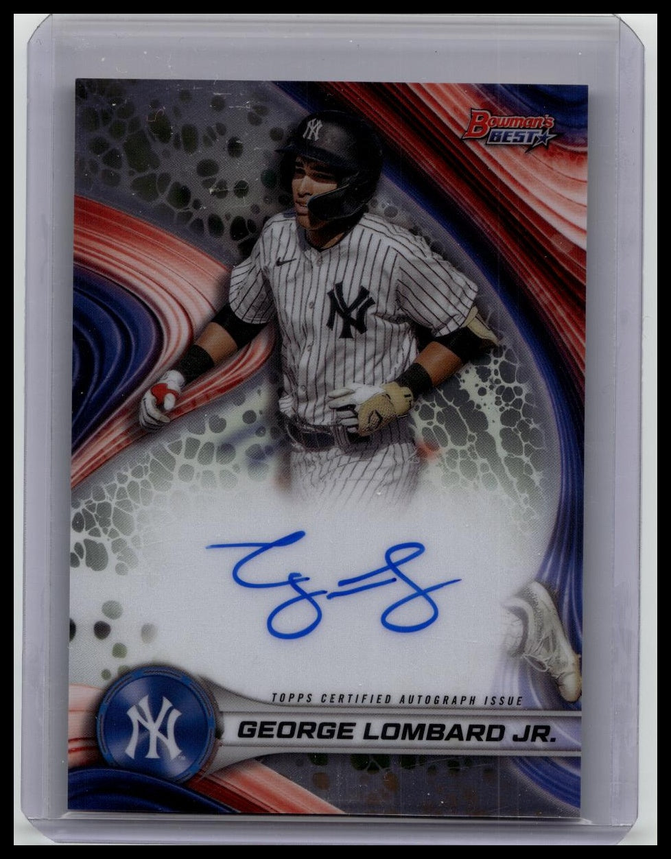 2024 Bowman's Best George Lombard Jr. Yankees Best of 2024 Auto #B24-GL Yankees