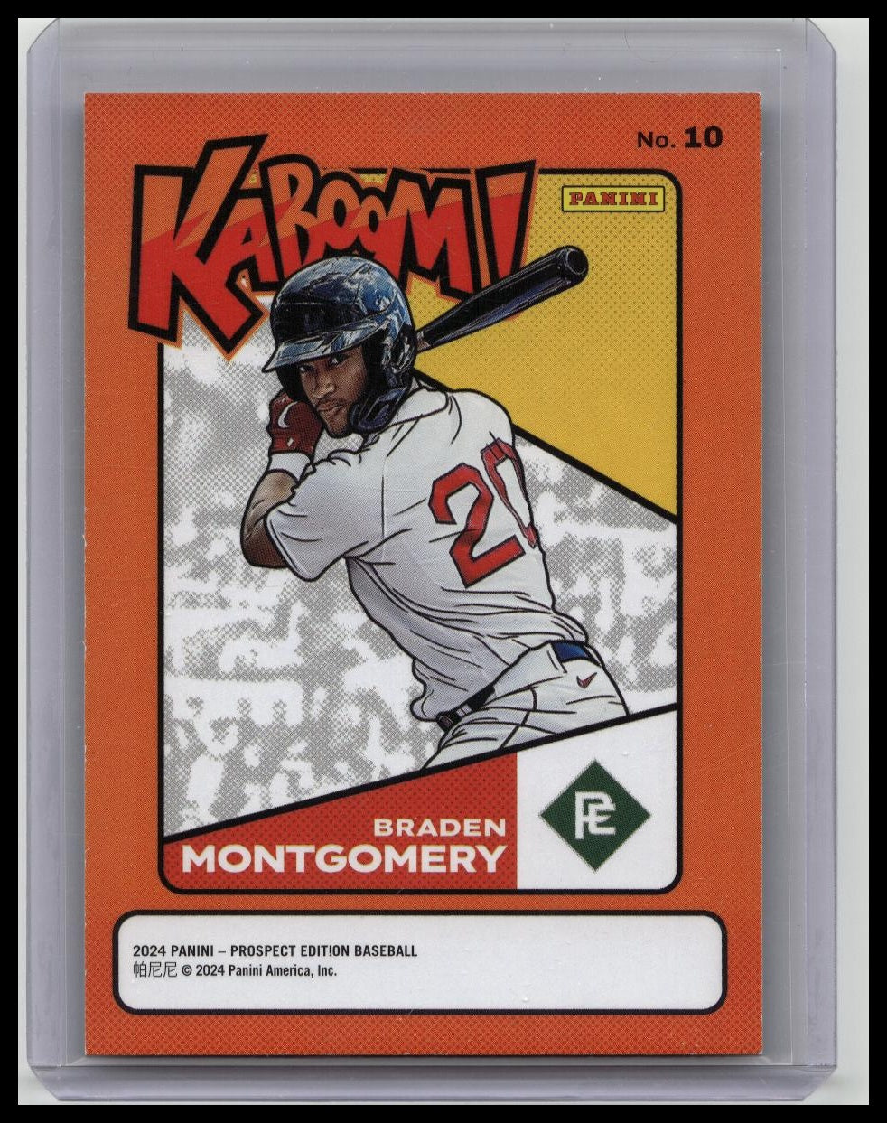 2024 Panini Prospect Edition BRADEN MONTGOMERY 🔥KABOOM SSP Red Sox