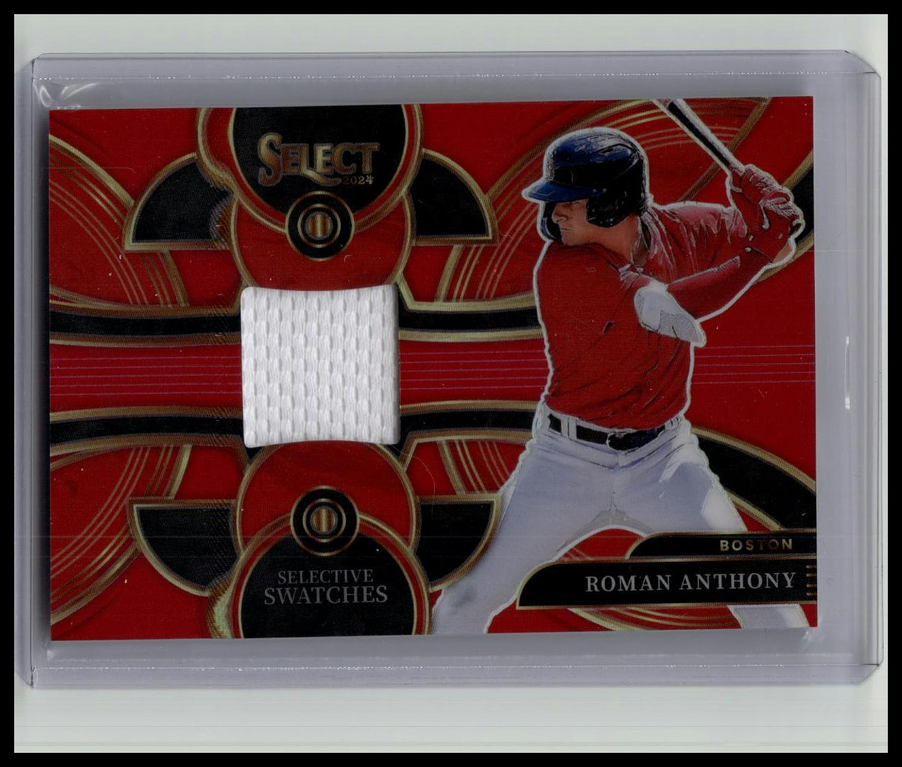 ROMAN ANTHONY 2024 SELECT SWATCHES PATCH RED PRIZM /99 Red Sox